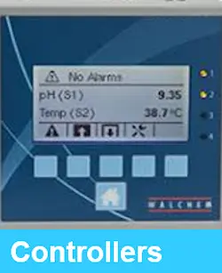 Digital water treatment controller on display for multi-parameter real-time system monitoring