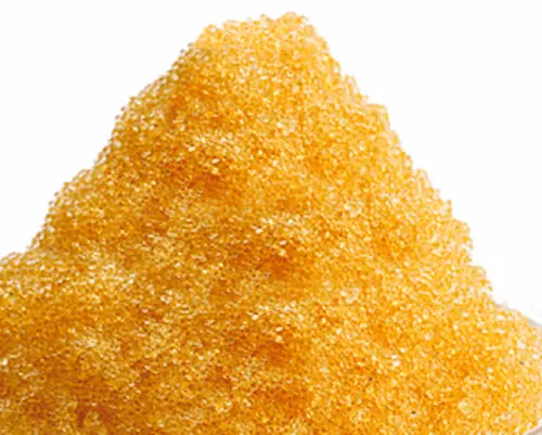 Ion exchange resin media beads used for water softening and demineralizer water treatment plants