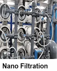 Nano filteration system in operation