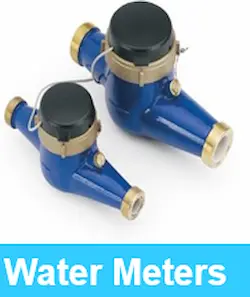 Brass solenoid valve installed on a water treatment system for automated bleed and blowdown purposes